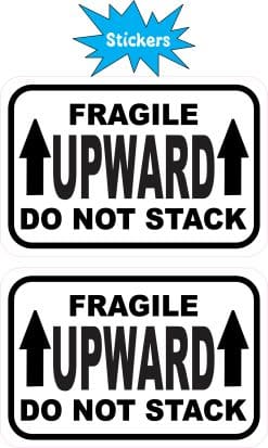 Alternative view of StickerTalk Fragile Upward Do Not Stack Vinyl Stickers, 1 sheet