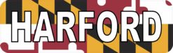 Maryland Flag Harford Vinyl Sticker