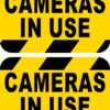 Cameras in Use Vinyl Stickers