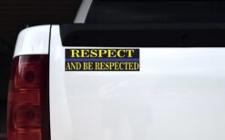 Respect and Be Respected Blue Lives Matter Vinyl Sticker