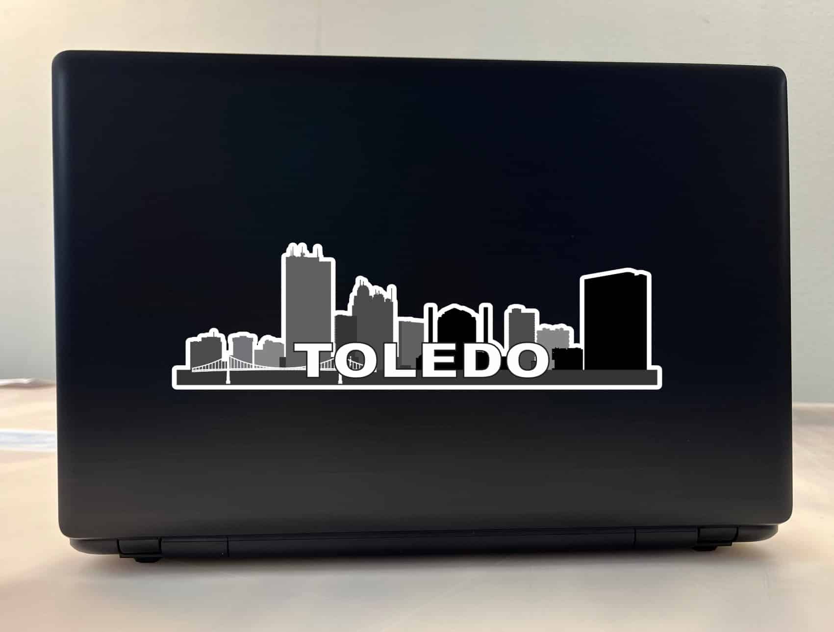 StickerTalk Toledo Skyline Vinyl Sticker, 10 inches x 3 inches - Image 3