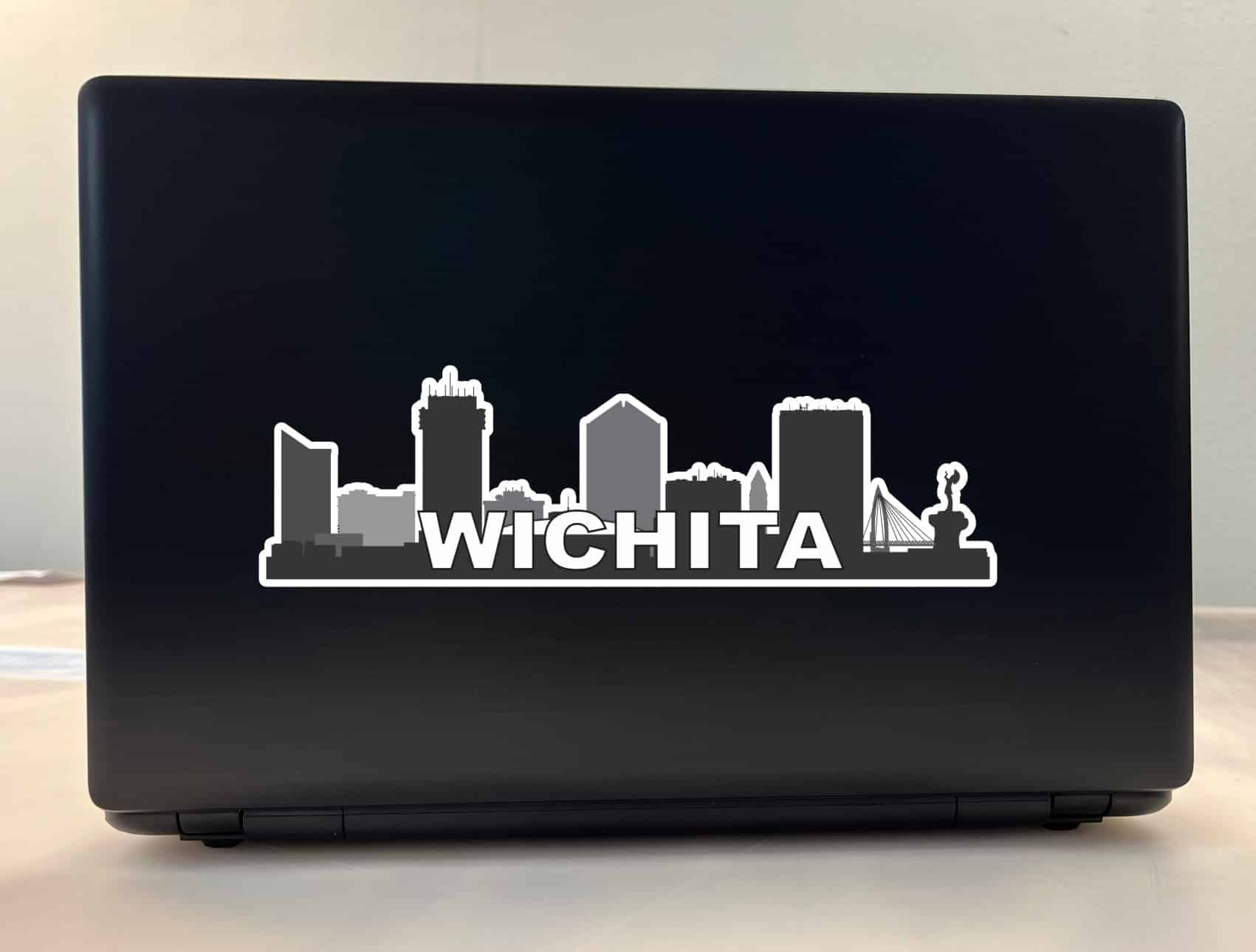 StickerTalk Wichita Skyline Vinyl Sticker, 10 inches x 3 inches - Image 3