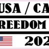 USA Canada Freedom Convoy 2022 Vinyl Sticker