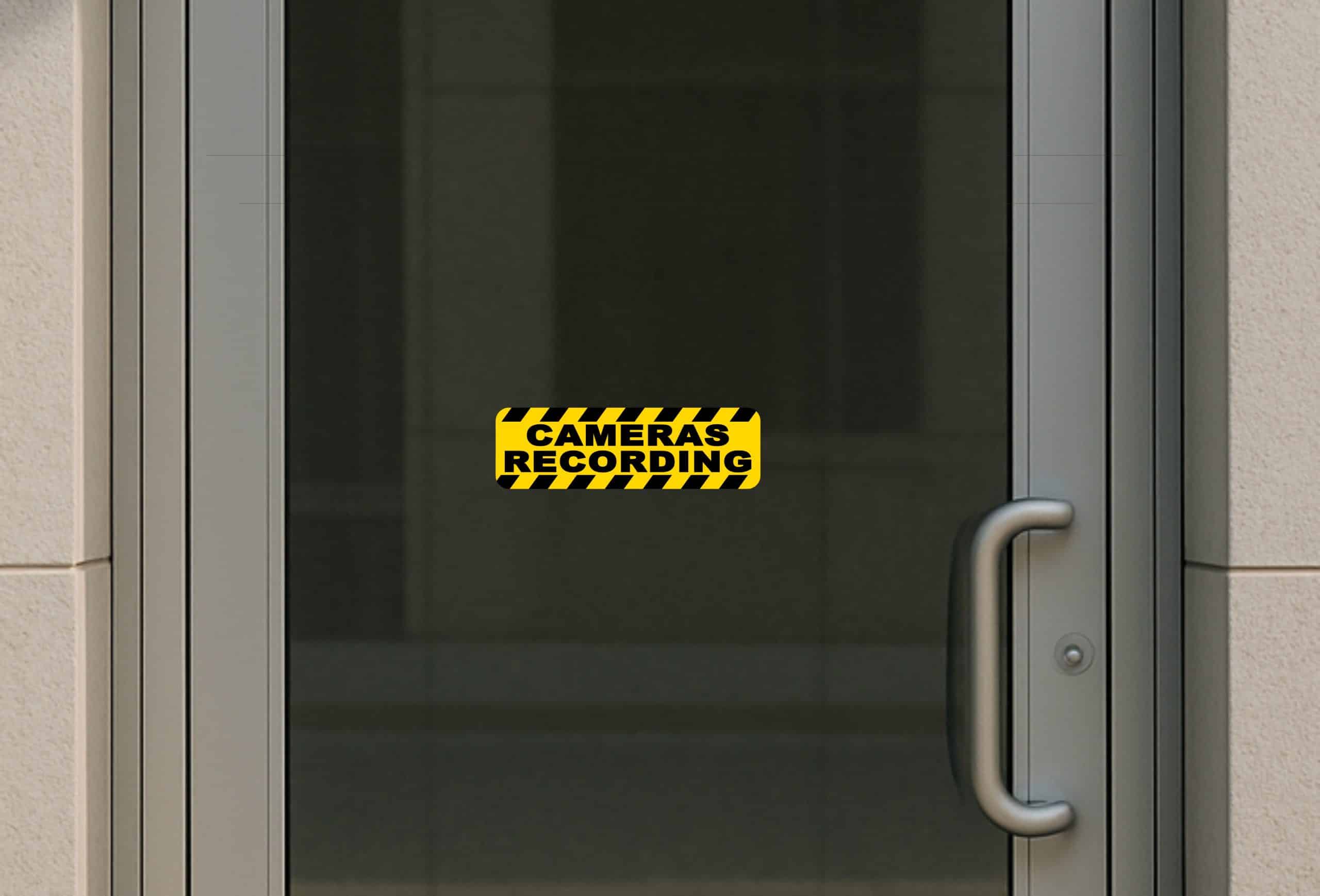 StickerTalk Cameras Recording Vinyl Sticker, 10 inches x 3 inche - Image 5