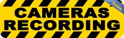Alternative view of StickerTalk Cameras Recording Vinyl Sticker, 10 inches x 3 inche