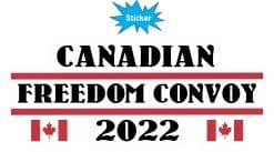 Alternative view of StickerTalk Canadian Freedom Convoy 2022 Vinyl Sticker, 7 inches x 3 inches