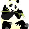 Right-Facing Panda Vinyl Sticker