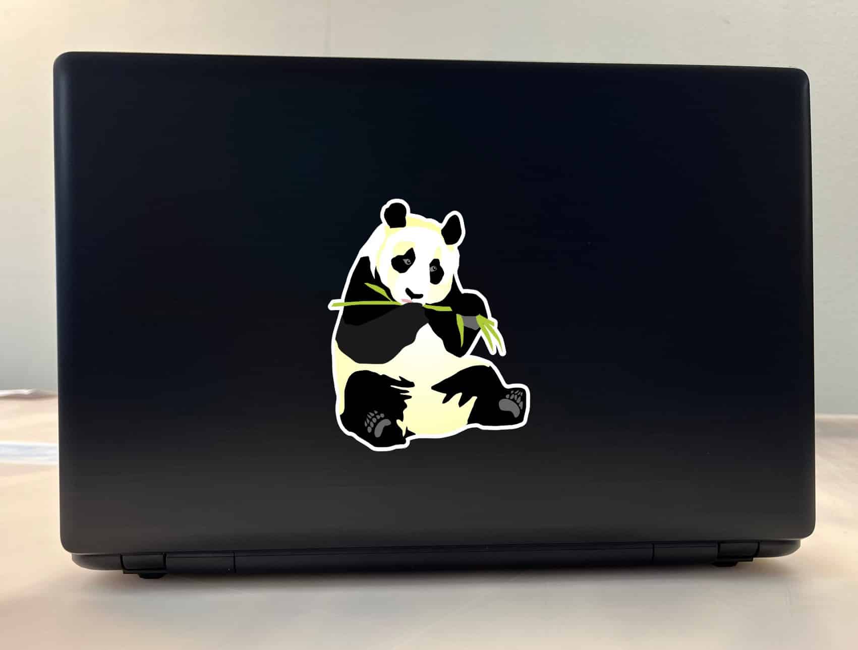StickerTalk Right-Facing Panda Vinyl Sticker, 4 inches x 5 inches - Image 3