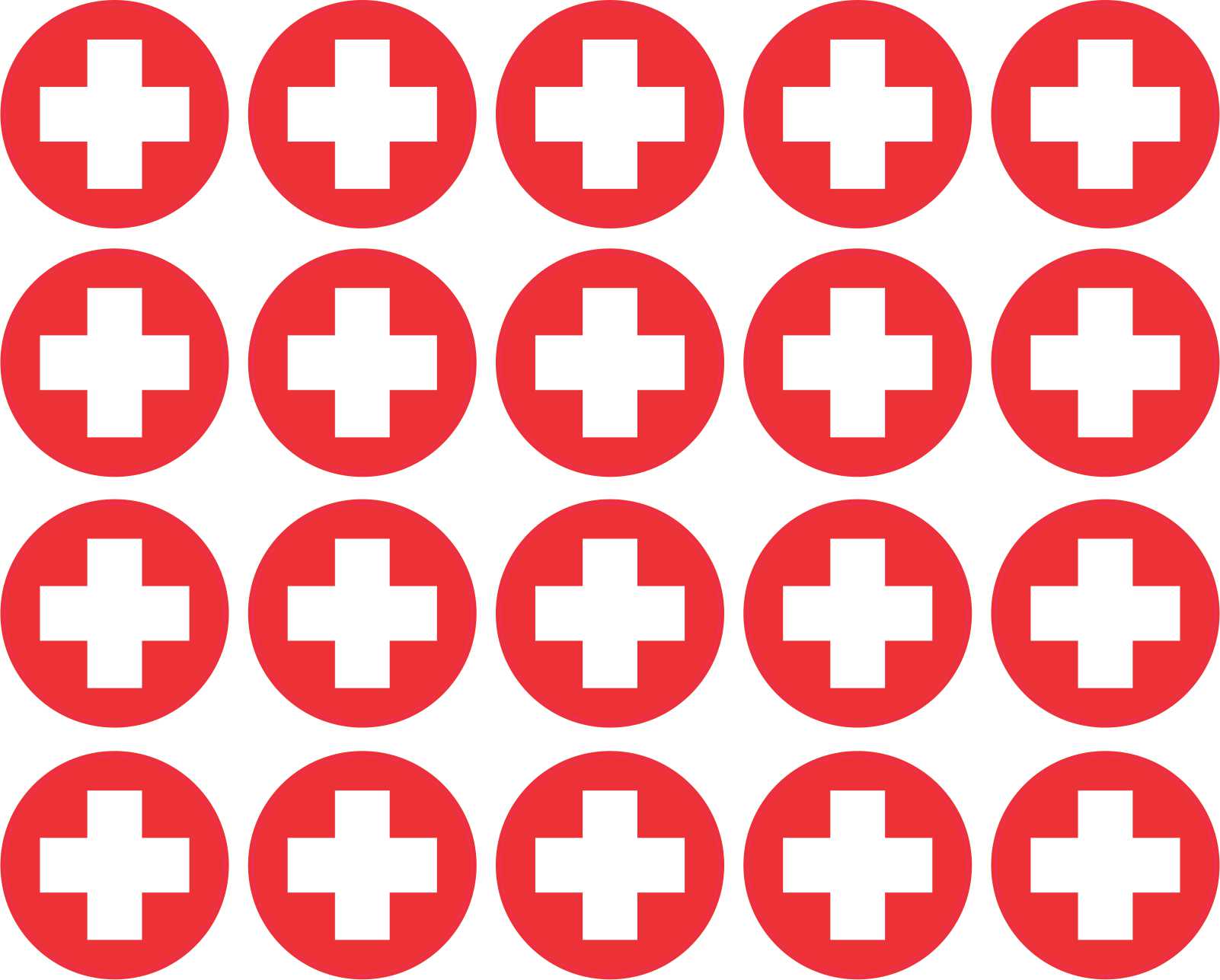 Medical Cross Vinyl Stickers