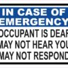 Occupant Is Deaf Vinyl Sticker