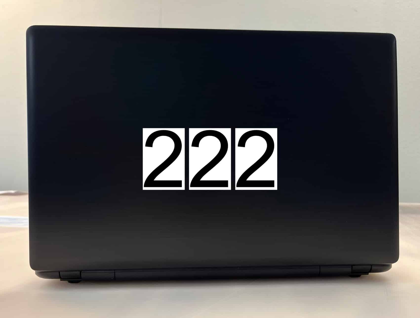 StickerTalk Number 2 Vinyl Stickers, 1 sheet of 3 stickers, 1.7
