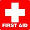 StickerTalk First Aid Permanent Vinyl Sticker, 5 inches x 5 inch
