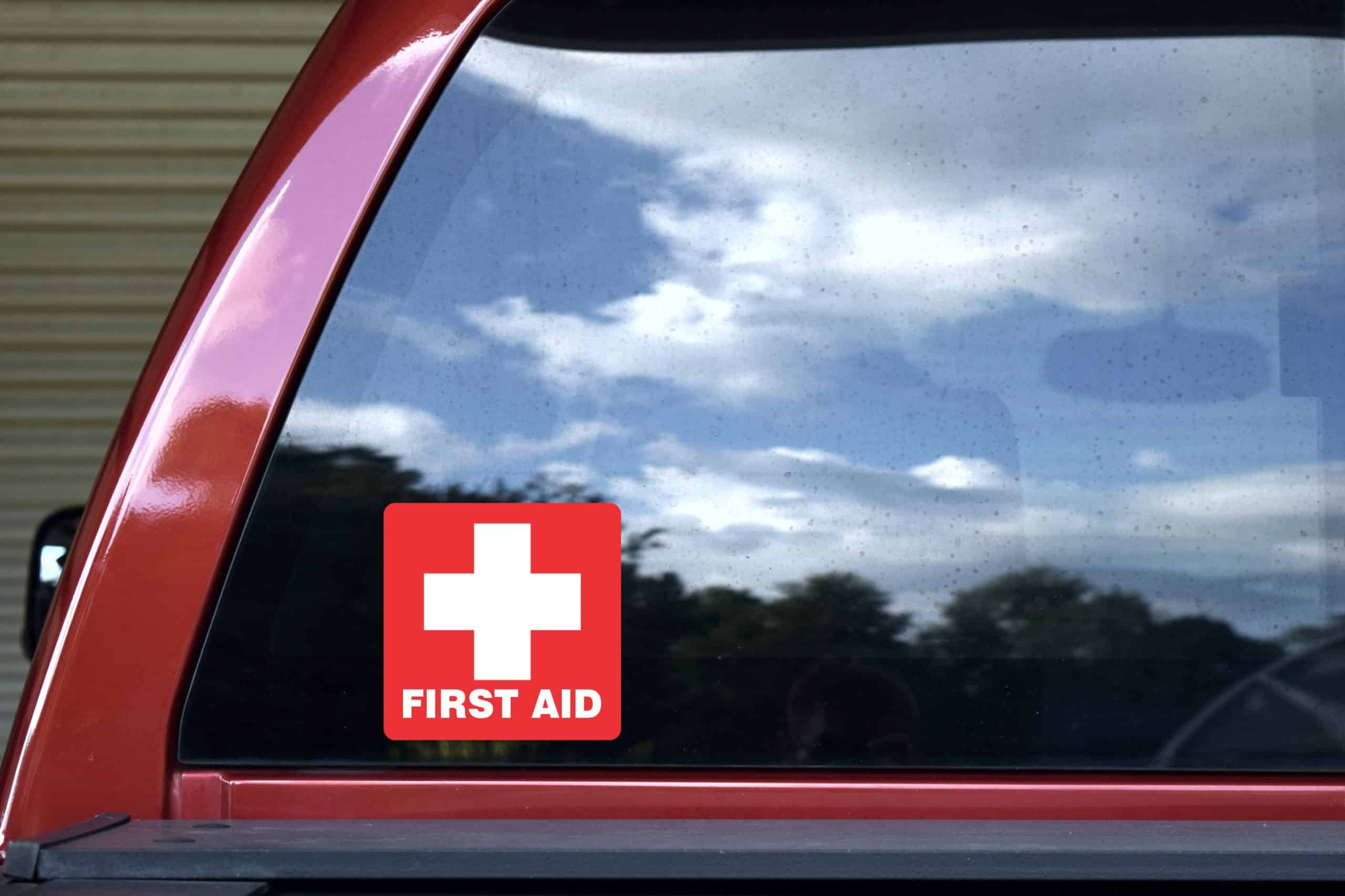 StickerTalk First Aid Permanent Vinyl Sticker, 5 inches x 5 inch - Image 5
