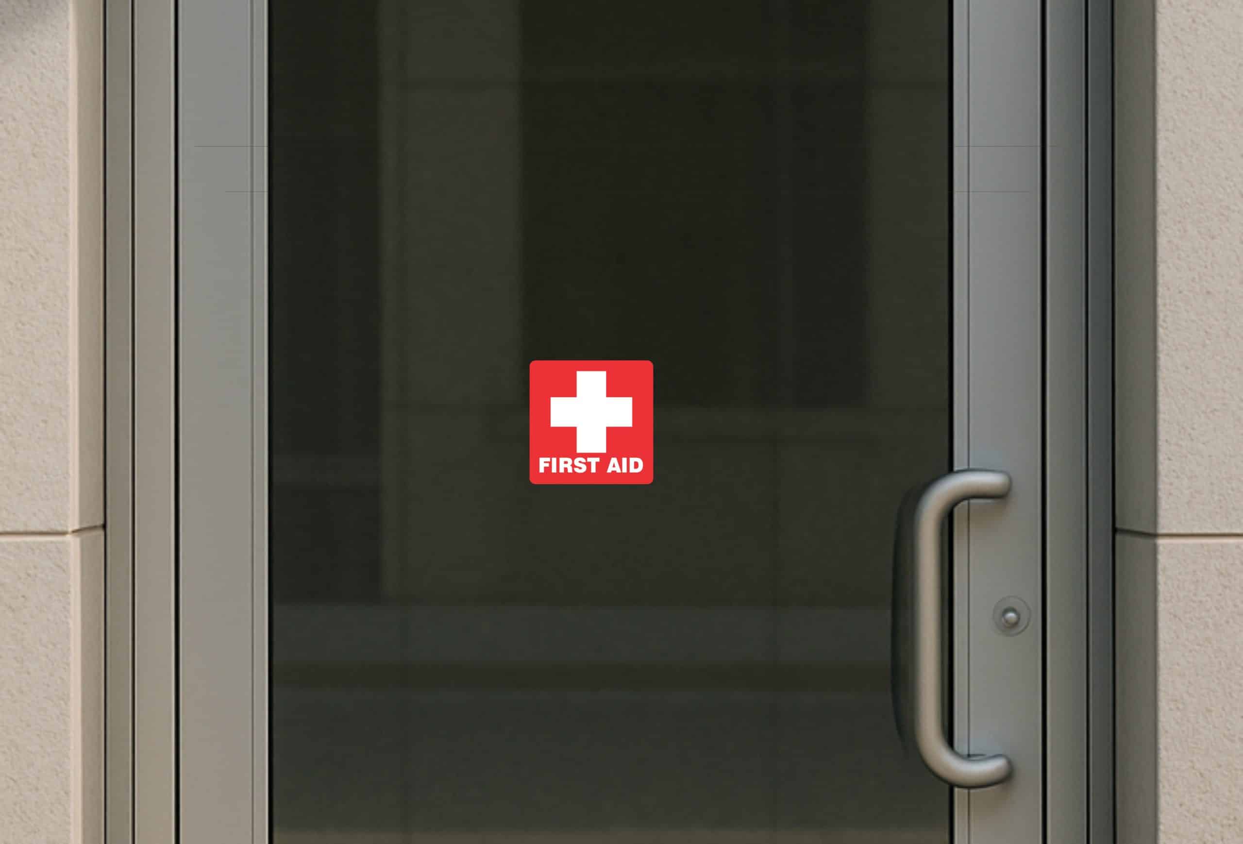 StickerTalk First Aid Permanent Vinyl Sticker, 5 inches x 5 inch - Image 6