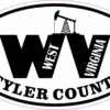 Oil Rig Oval Tyler County WV Vinyl Sticker