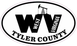 Oil Rig Oval Tyler County WV Vinyl Sticker