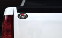 I Love My Rottweiler Vinyl Sticker