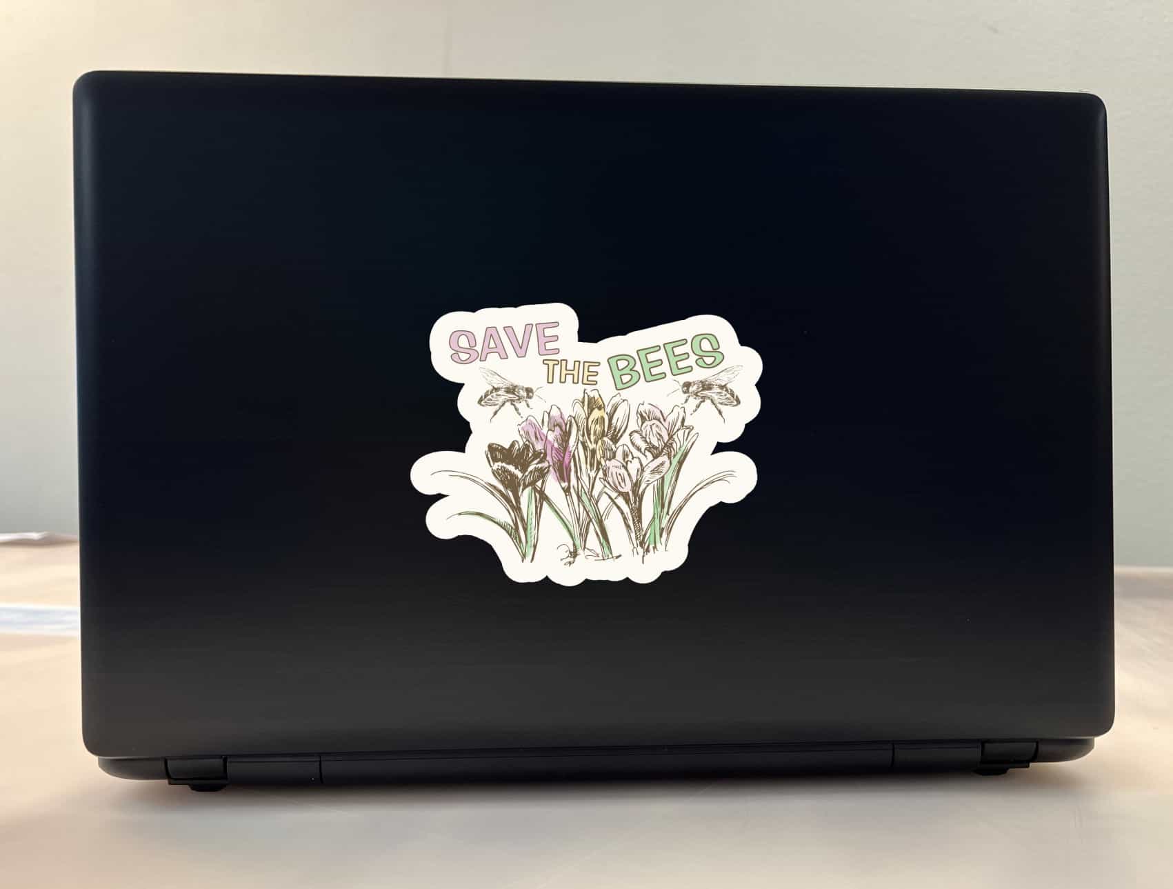 StickerTalk Save the Bees Vinyl Sticker, 5 inches x 4 inches - Image 3
