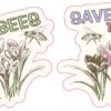 Save the Bees Vinyl Stickers