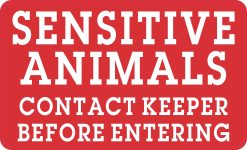 StickerTalk Contact Keeper Sensitive Animals Magnet, 5 inches x 3 inches