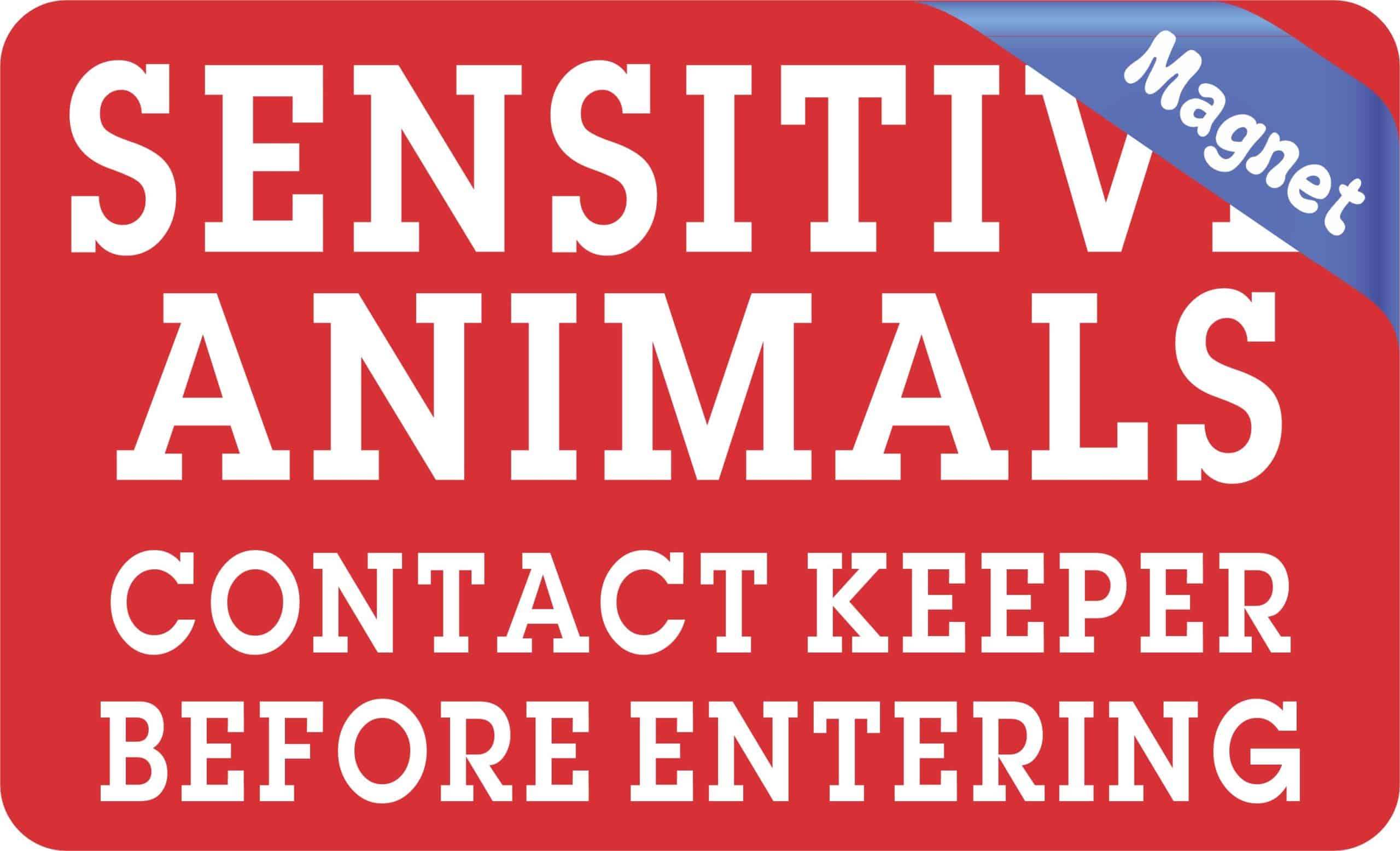StickerTalk Contact Keeper Sensitive Animals Magnet, 5 inches x 3 inches - Image 3