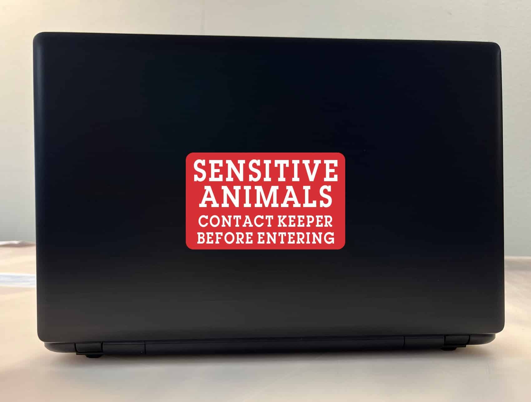 StickerTalk Contact Keeper Sensitive Animals Vinyl Sticker, 5 inches x 3 inches - Image 3