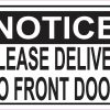 StickerTalk Please Deliver to Front Door Magnet, 6 inches x 4 inches