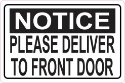 StickerTalk Please Deliver to Front Door Magnet, 6 inches x 4 inches