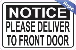 Alternative view of StickerTalk Please Deliver to Front Door Magnet, 6 inches x 4 inches