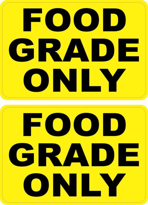 Food Grade Only Vinyl Stickers