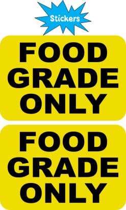 Alternative view of StickerTalk Food Grade Only Vinyl Stickers, 1 sheet of 2 stickers, 3 inches x 2 inches each