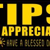 StickerTalk Have a Blessed Day Tips Appreciated Magnet, 5 inches x 3 inches