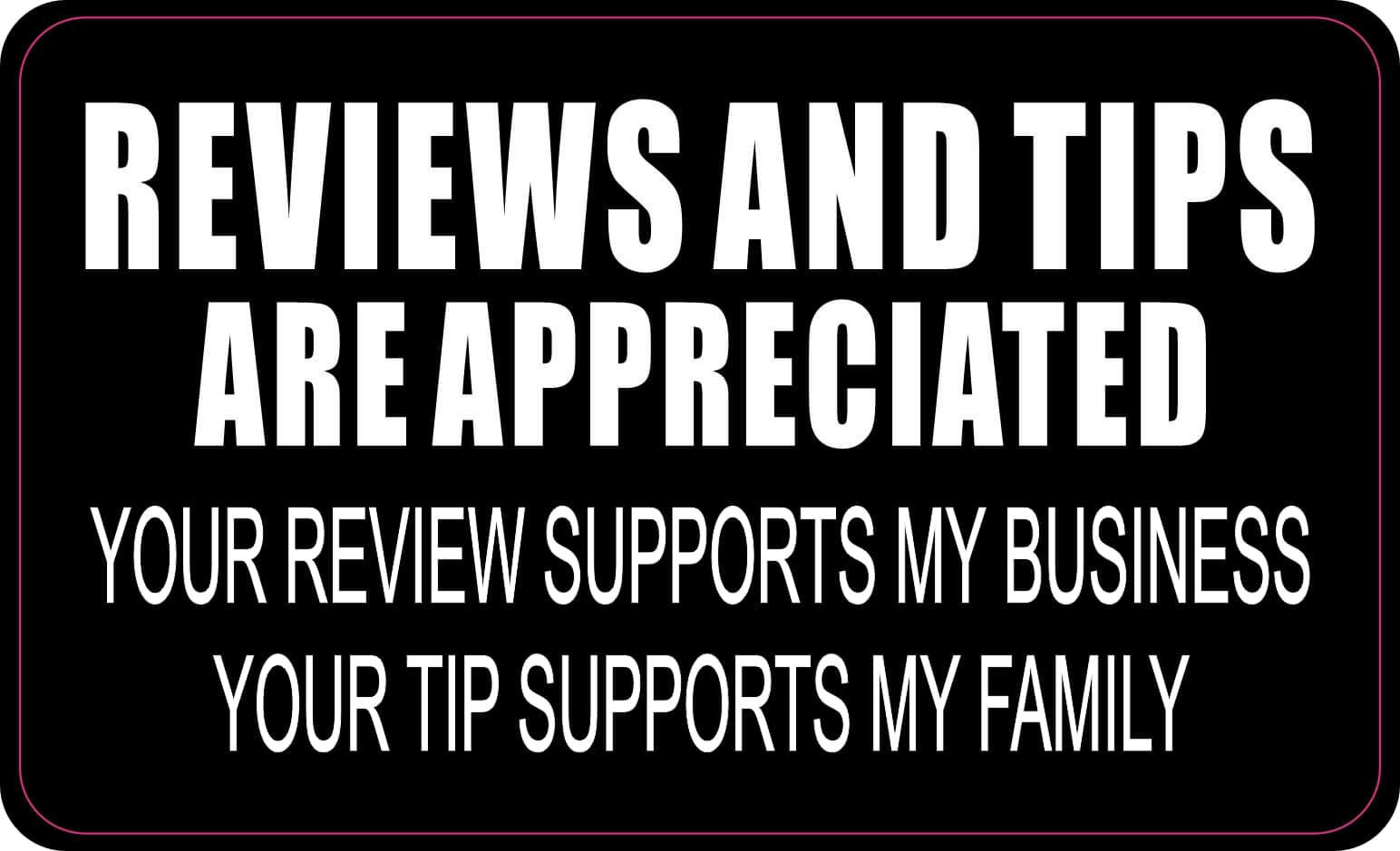 StickerTalk Reviews and Tips Appreciated Magnet, 5 inches x 3 in