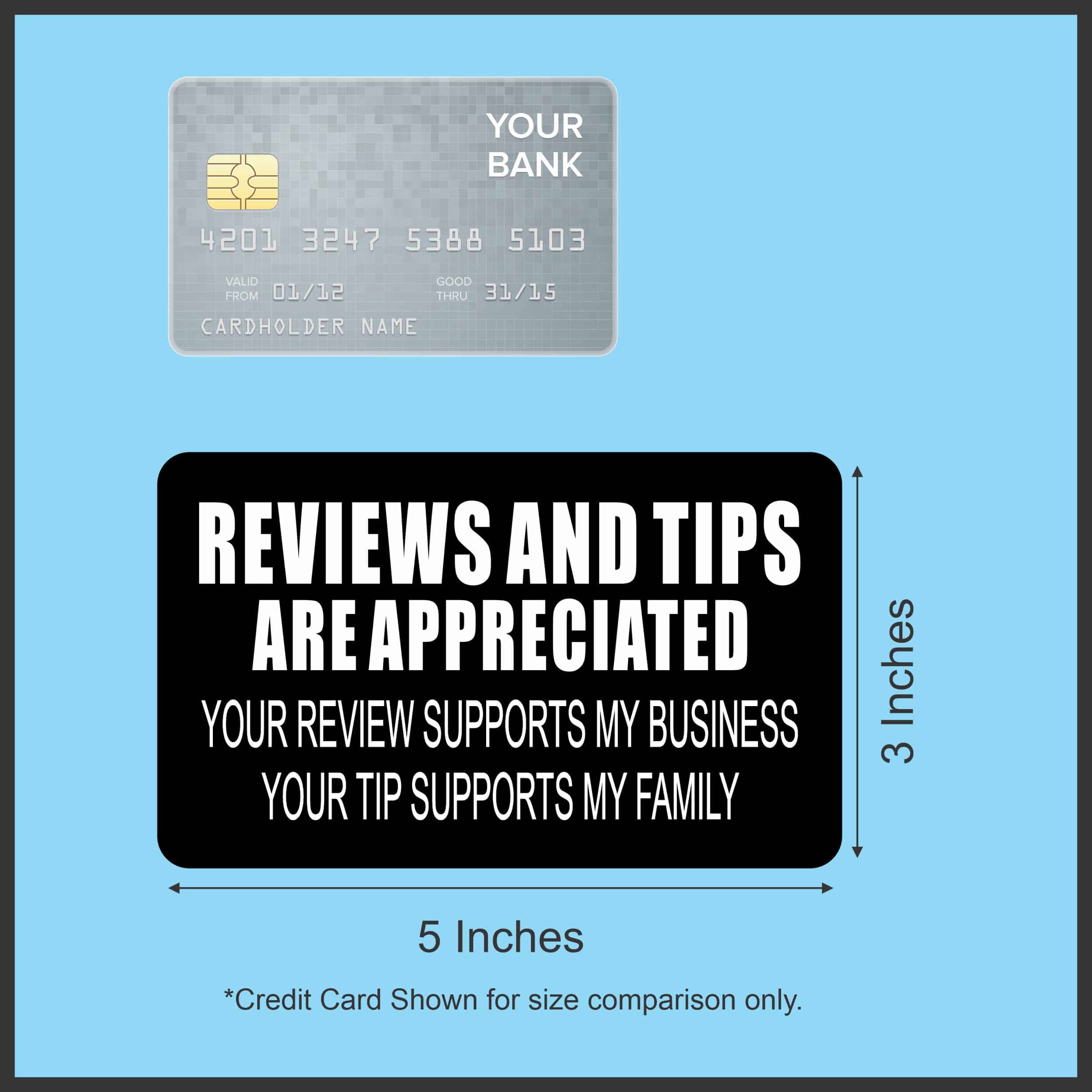 StickerTalk Reviews and Tips Appreciated Magnet, 5 inches x 3 in - Image 3