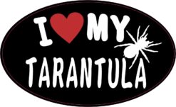 I Love My Tarantula Vinyl Sticker