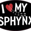 I Love My Sphynx Vinyl Sticker