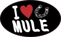 I Love Mule Vinyl Sticker