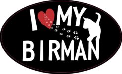 I Love My Birman Vinyl Sticker