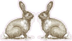 Rabbit Vinyl Stickers
