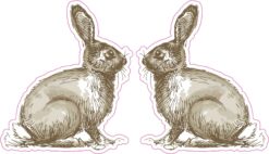 Rabbit Vinyl Stickers