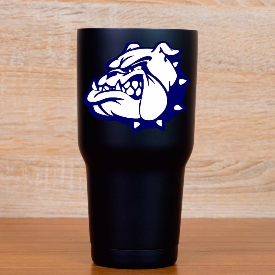 StickerTalk Left Facing Blue Bulldog Vinyl Sticker, 3.5 inches x 3 inches - Image 6