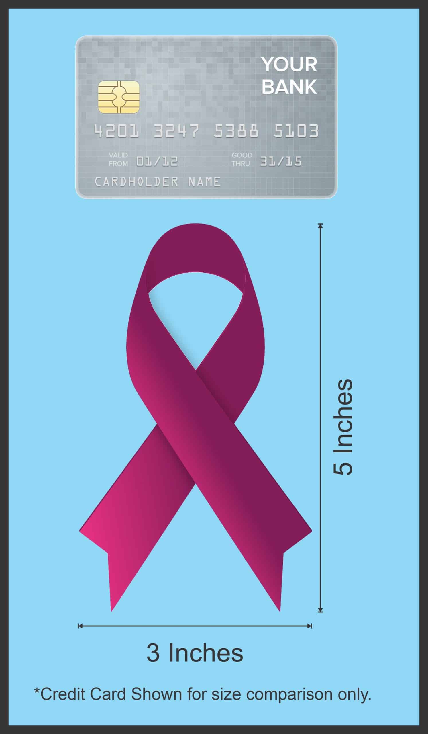 StickerTalk Eosinophilic Disorder Ribbon Vinyl Sticker, 3 inches x 5 inches - Image 6