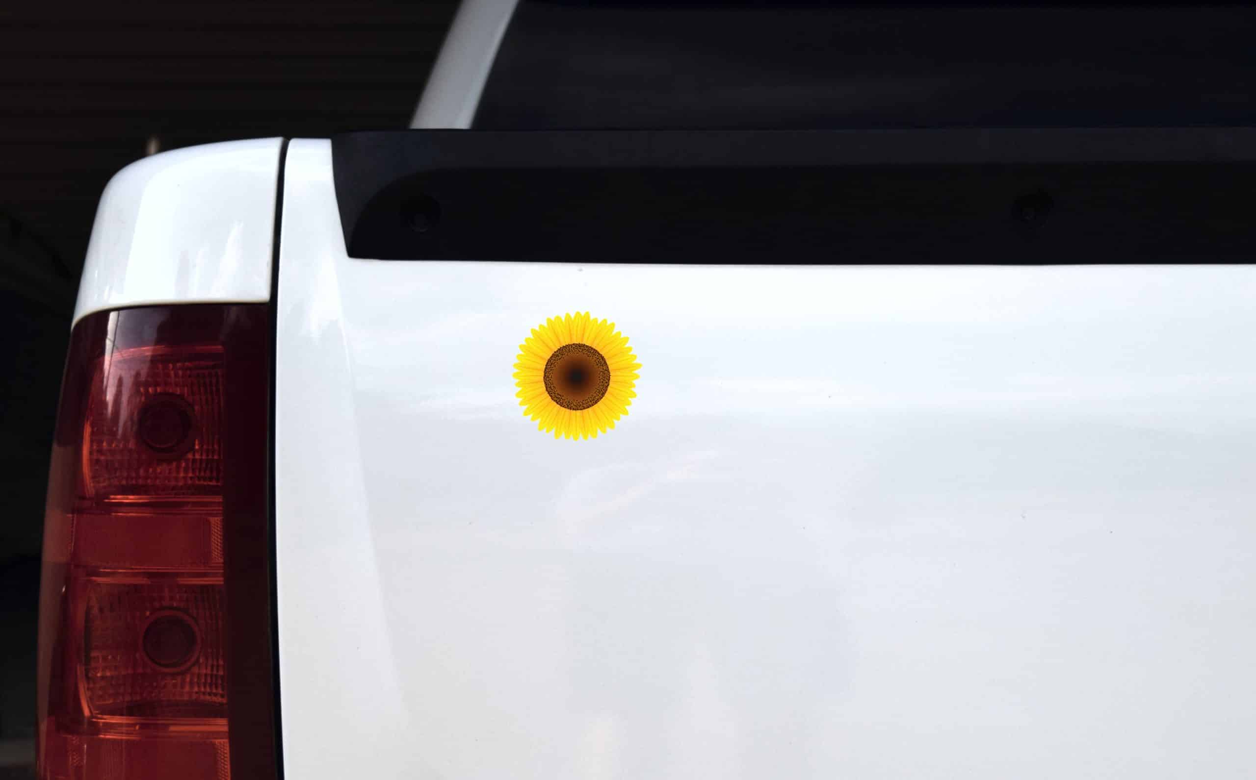 StickerTalk Sunflower Vinyl Stickers, 1 sheet of 2 stickers, 3 inches x 3 inches each - Image 6
