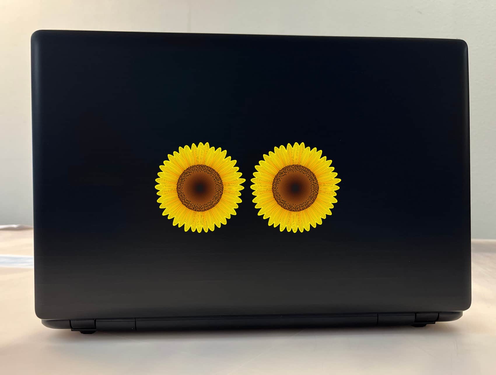 StickerTalk Sunflower Vinyl Stickers, 1 sheet of 2 stickers, 3 inches x 3 inches each - Image 3