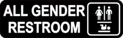 All Gender Restroom Vinyl Sticker