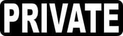 StickerTalk Private Magnet, 10 inches x 3 inches