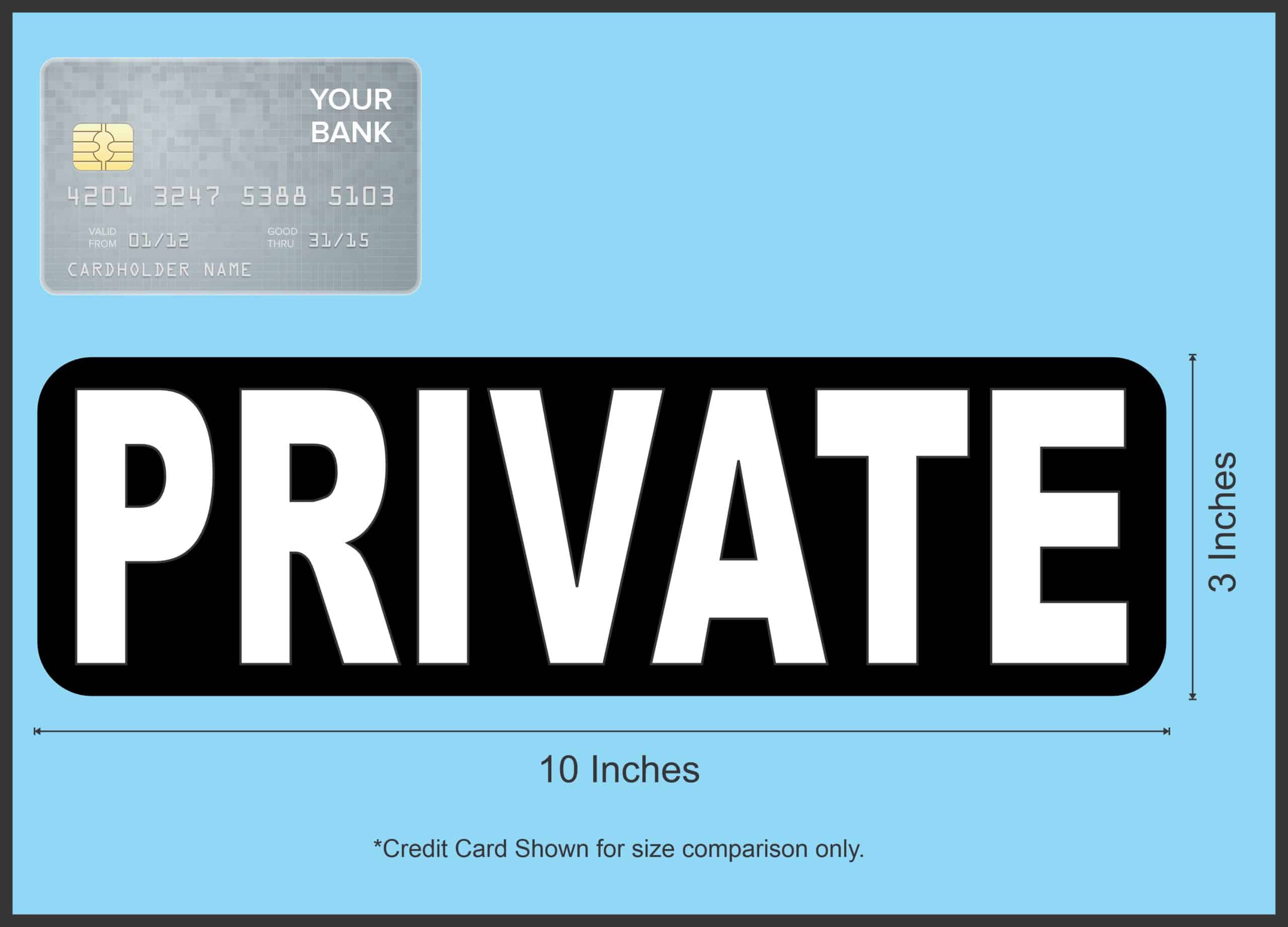 StickerTalk Private Magnet, 10 inches x 3 inches - Image 3