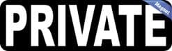 Alternative view of StickerTalk Private Magnet, 10 inches x 3 inches