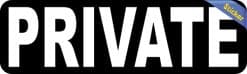 Alternative view of StickerTalk Private Vinyl Sticker, 10 inches x 3 inches