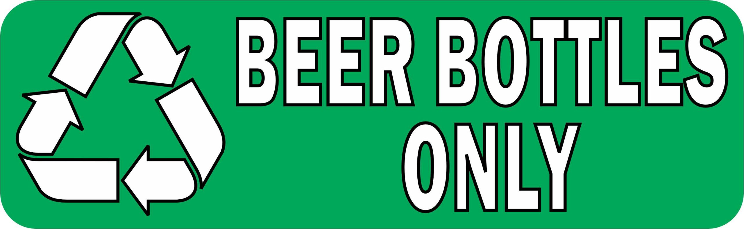 Beer Bottles Only Recycling Magnet